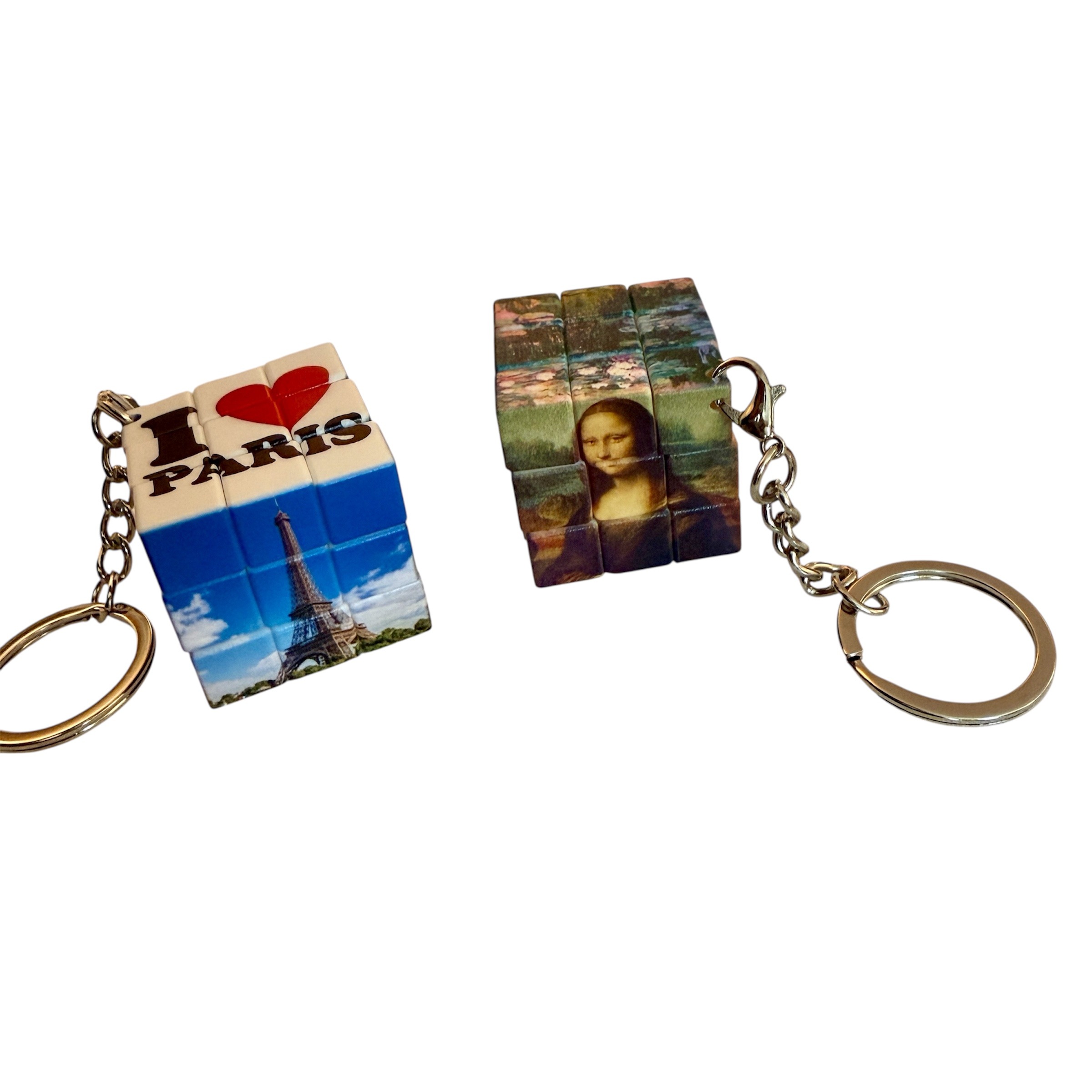 Porte clés Rubik's cube Paris