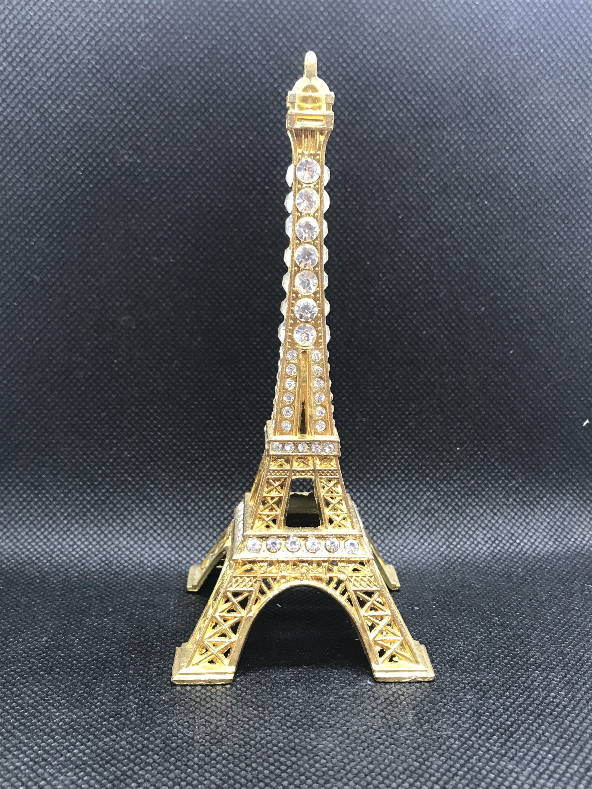 Tour Eiffel strass dorée