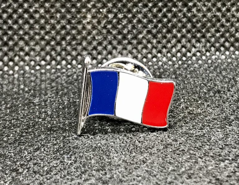 Pins Drapeau Francais Pins Pin Badge Pin's Metal Epoxy Avec Pince Papillon Drapeau France Pins Liban