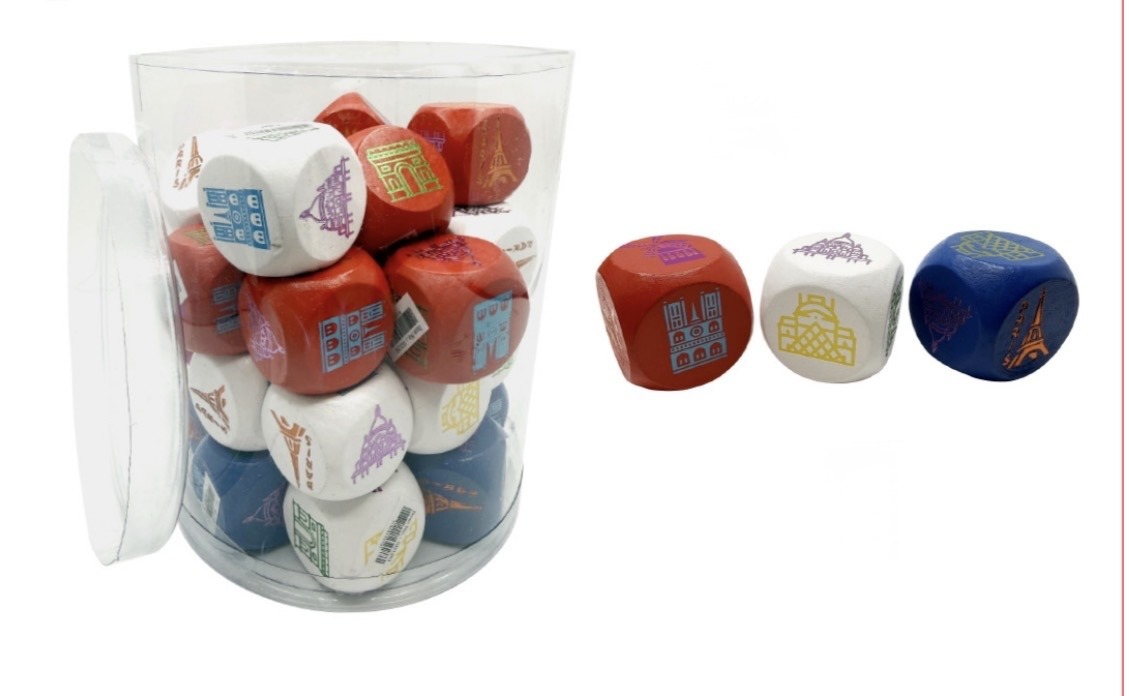 Dé à jouer monuments de paris