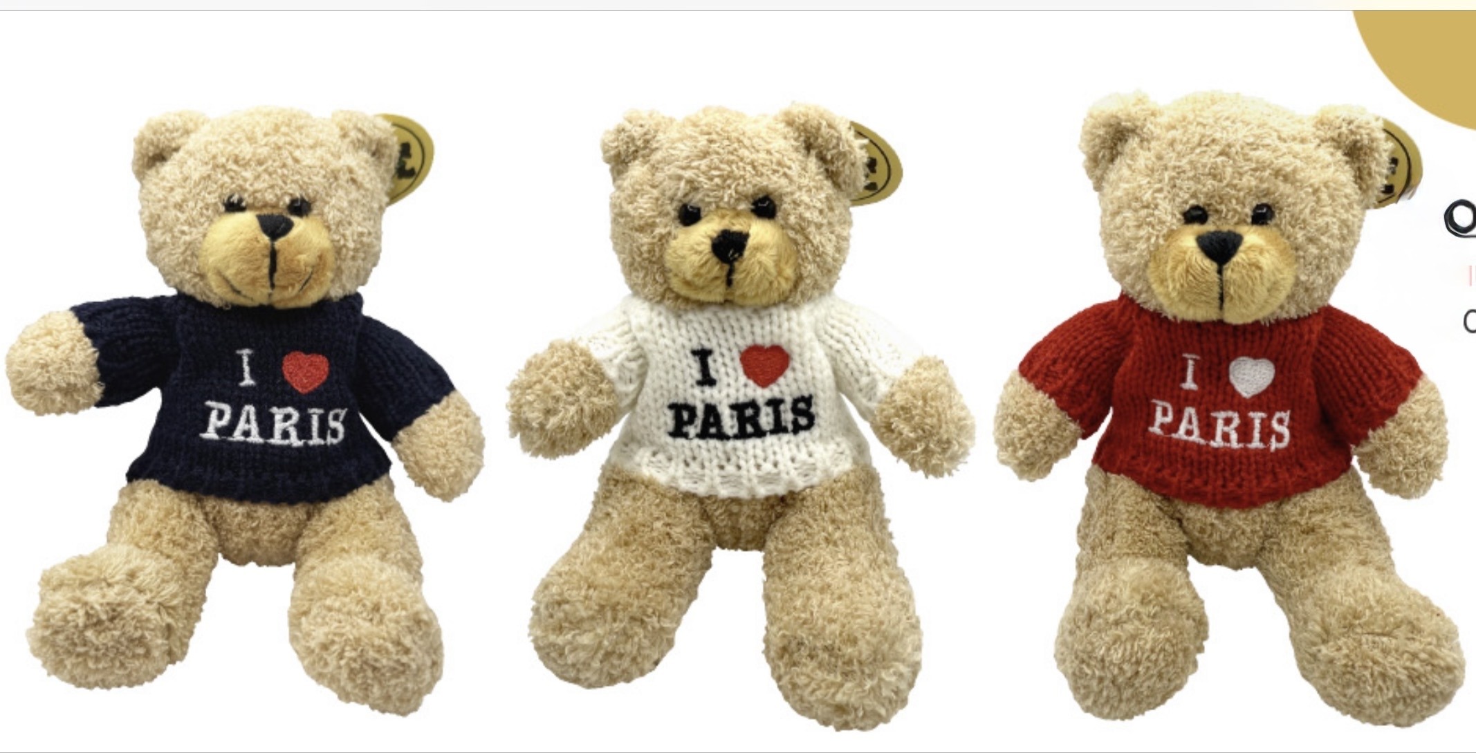 Peluche nounoursI love Paris