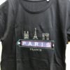 T shirt 3 monuments Paris brodé