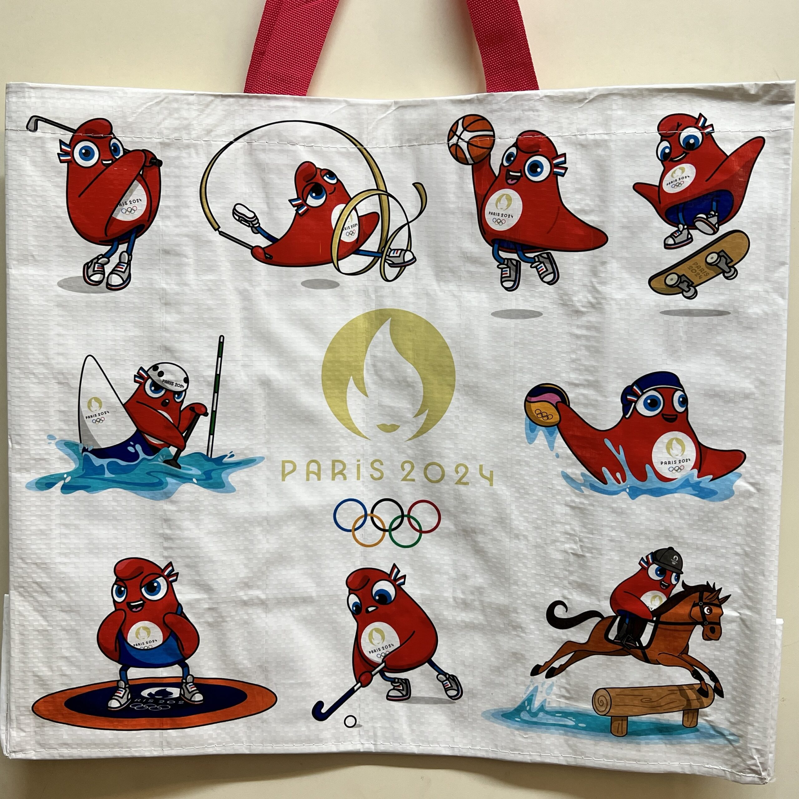 sac cabas Paris 2024 plusieurs mascottes