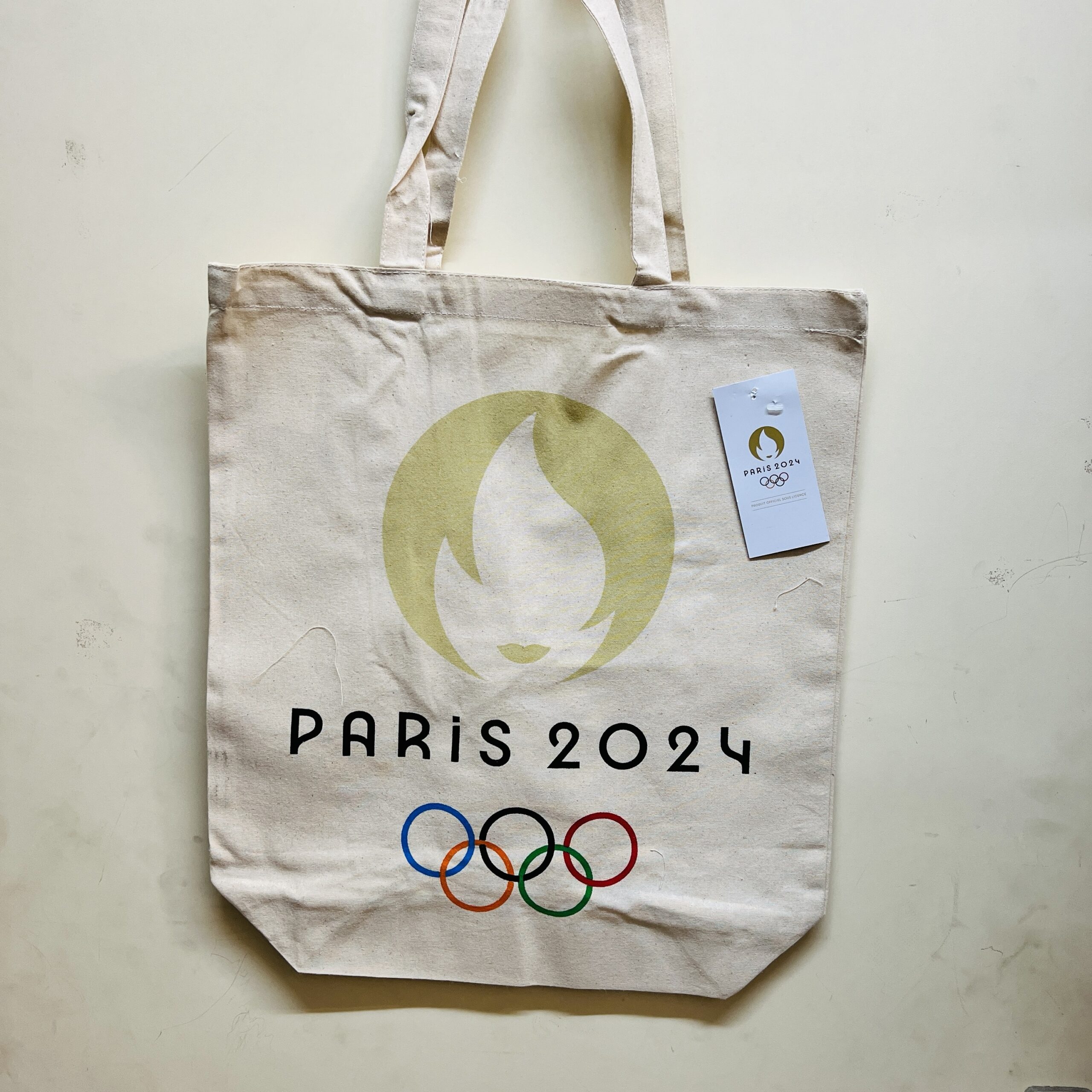 tote bag beige Paris 2024