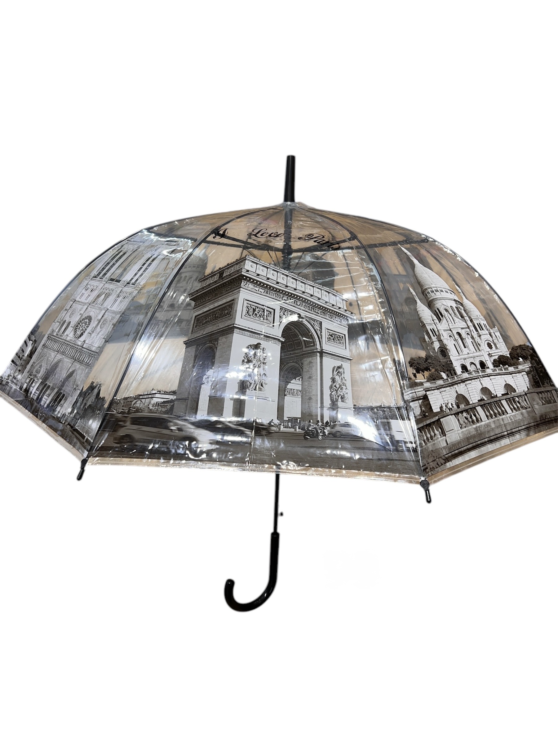 Parapluie transparent monuments de Paris
