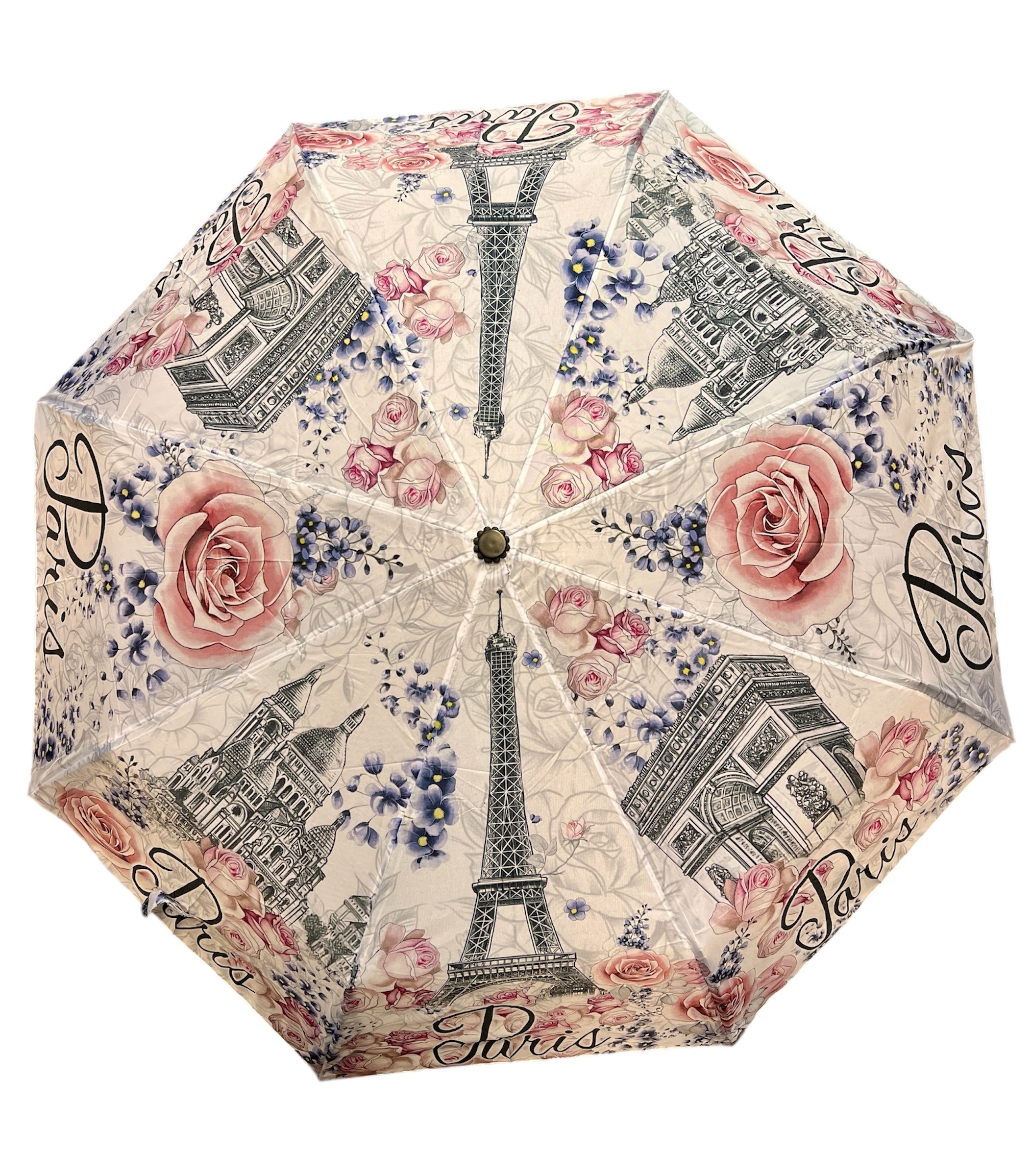 parapluie automatique Paris rose