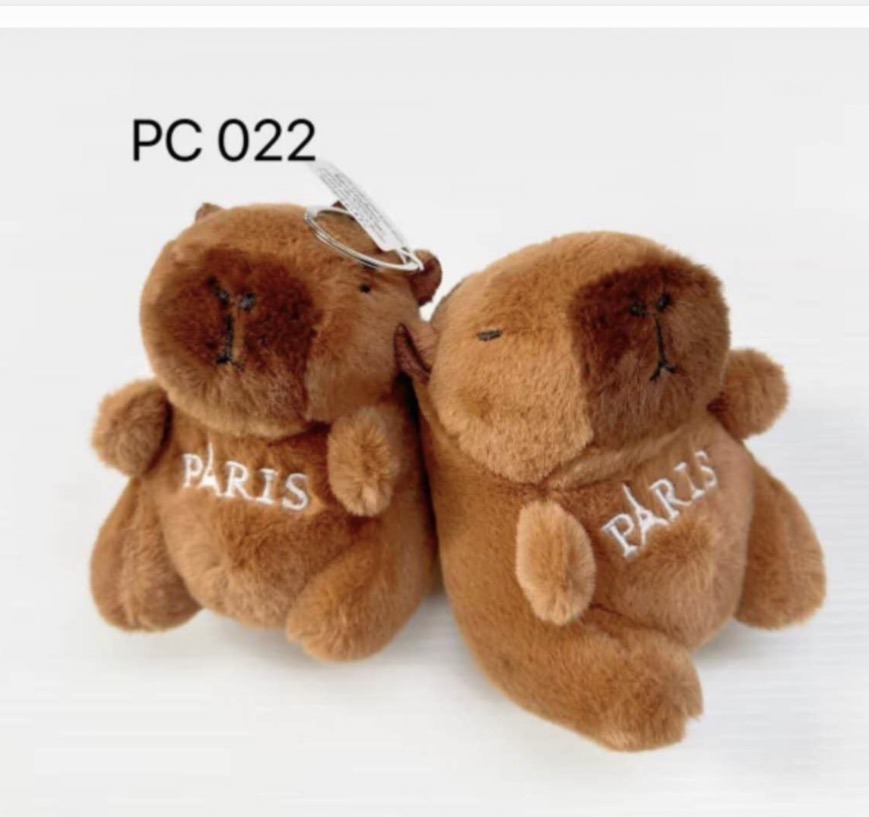Capybara Porte clés peluche Paris