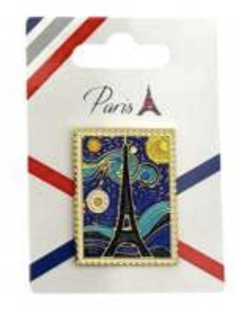 Pin's Tour Eiffeil la nuit étoilée