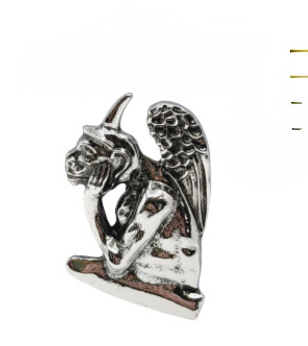 pin gargouille argent