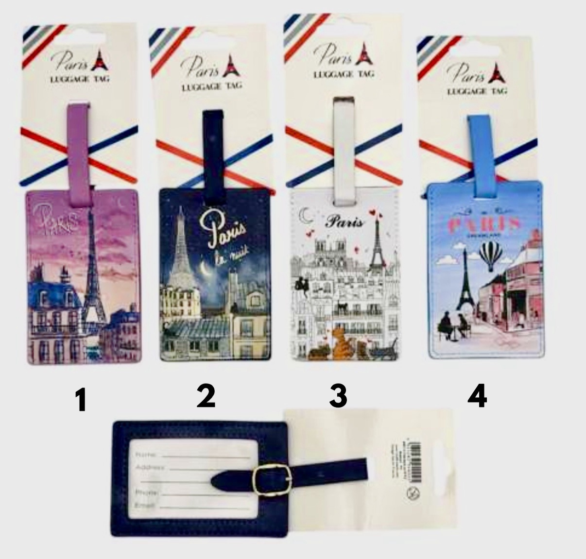 etiquette valise Paris