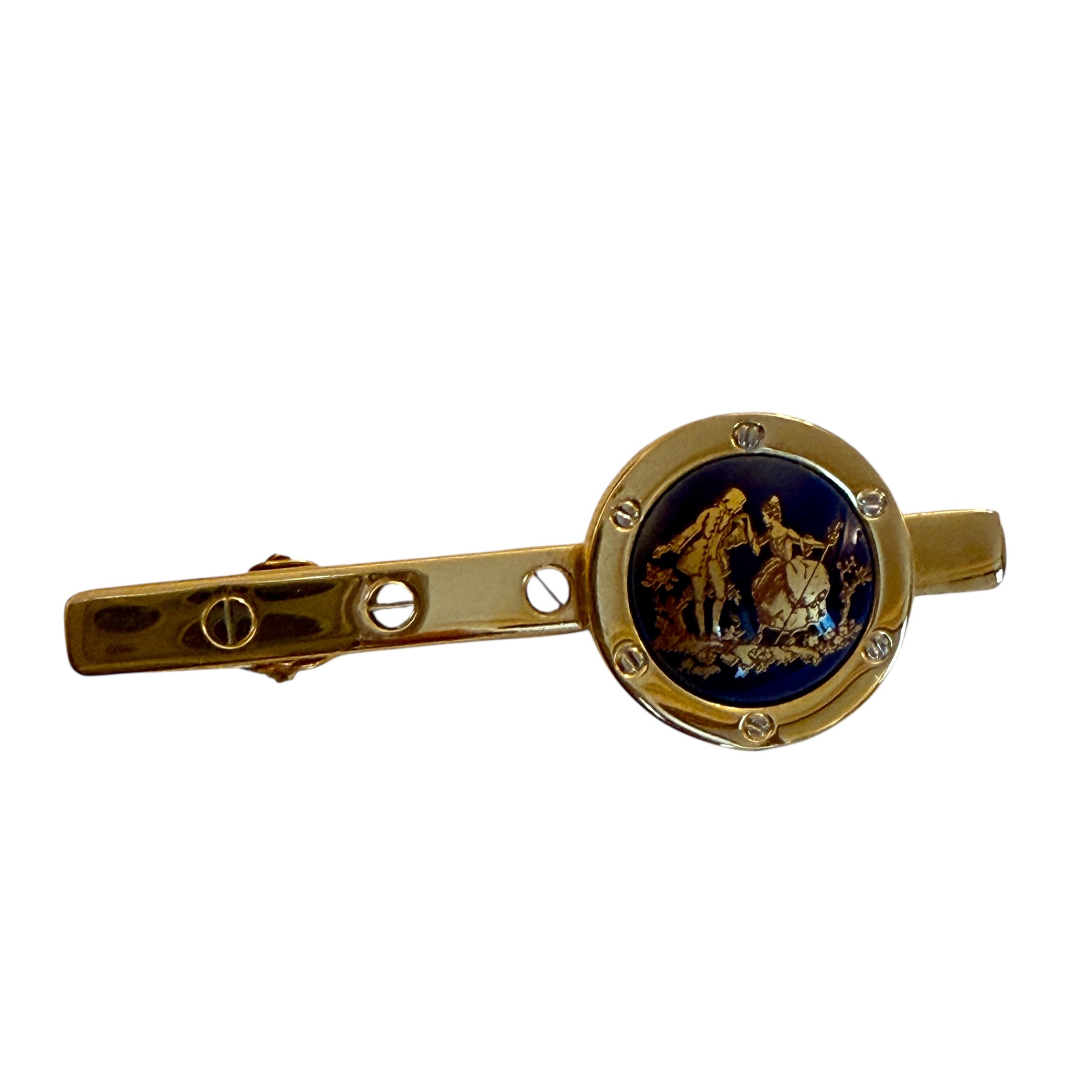 Pince à cravatte Porcelaine de Limoges