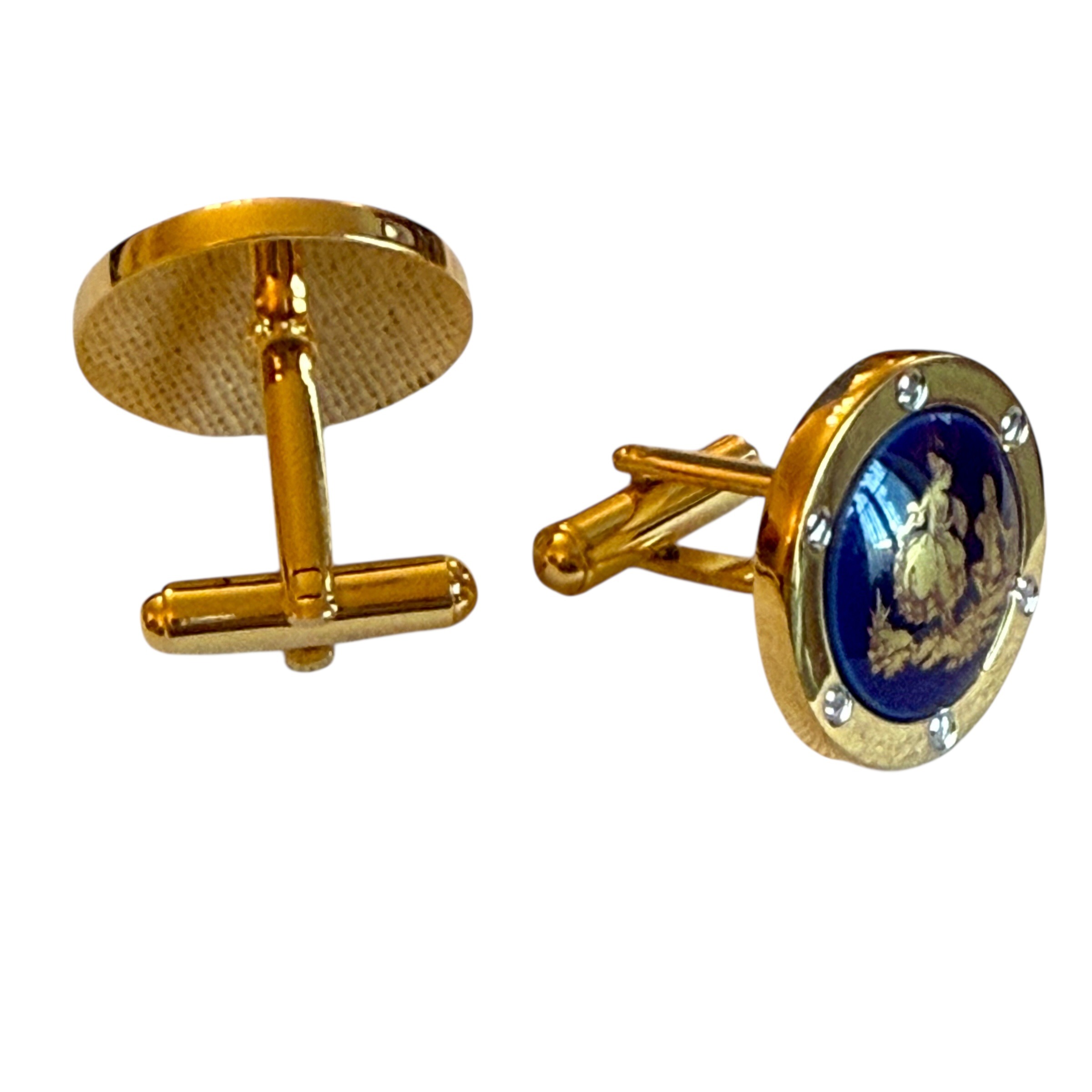 Set de boutons de manchette Porcelaine de Limoges