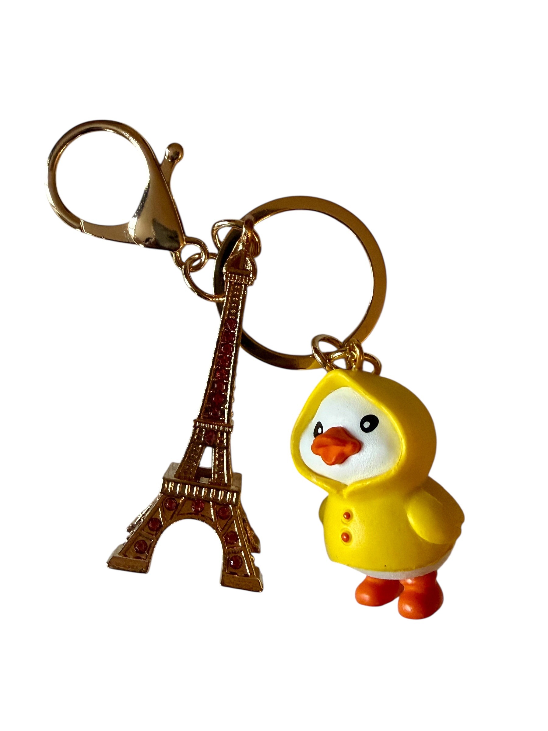 Porte clés duck canard Tour Eiffel