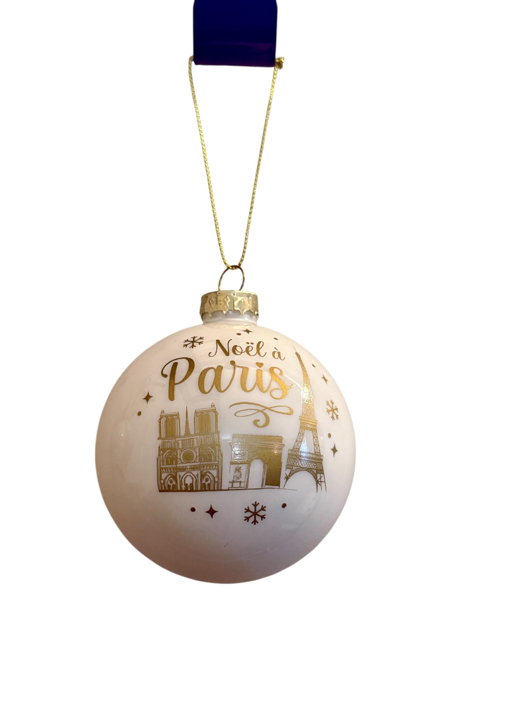 Boule de noel blanc Paris