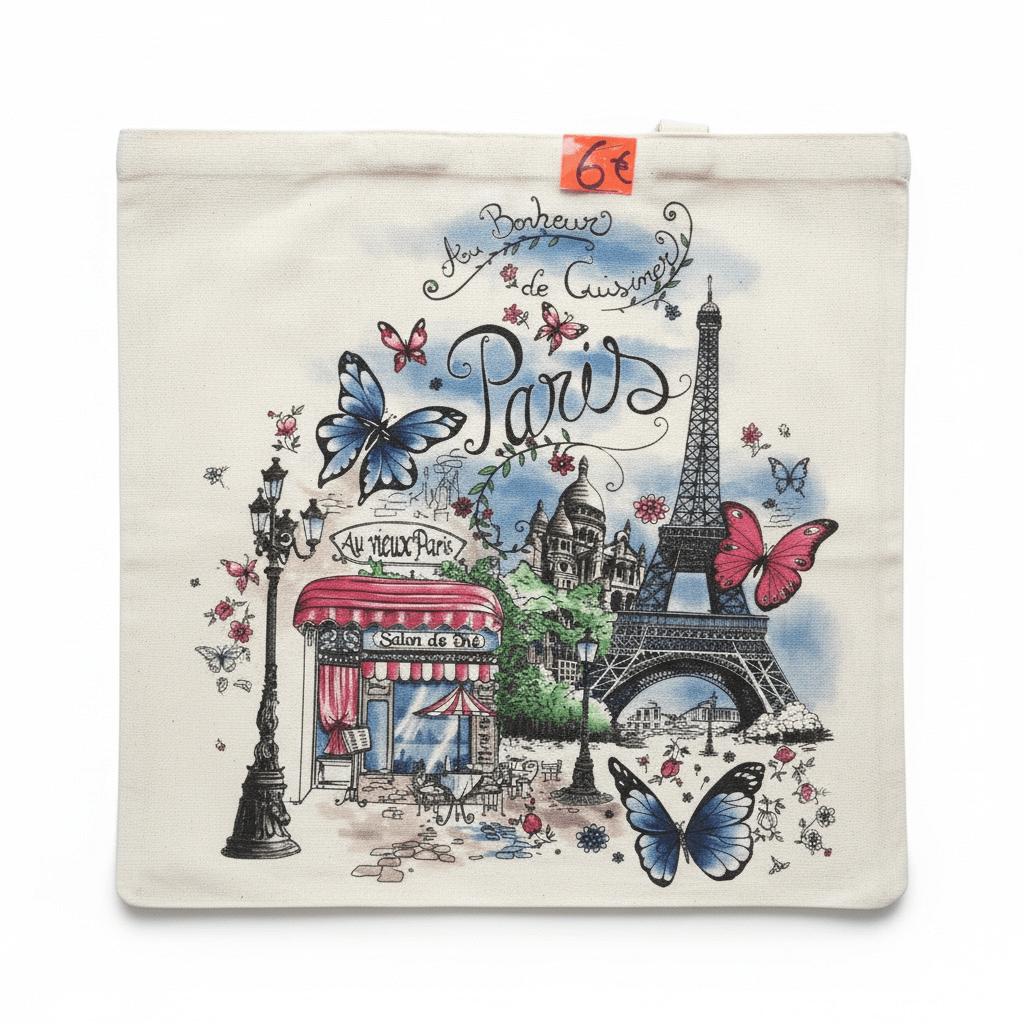 Tote bag papillons Paris