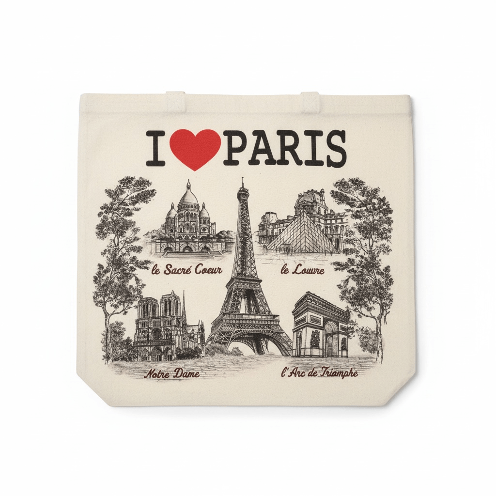 Tote bag I Love Paris