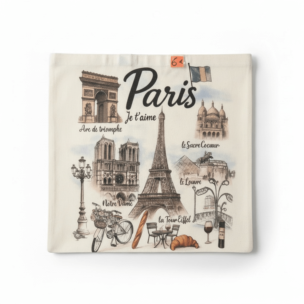 Tote bag monuments de Paris