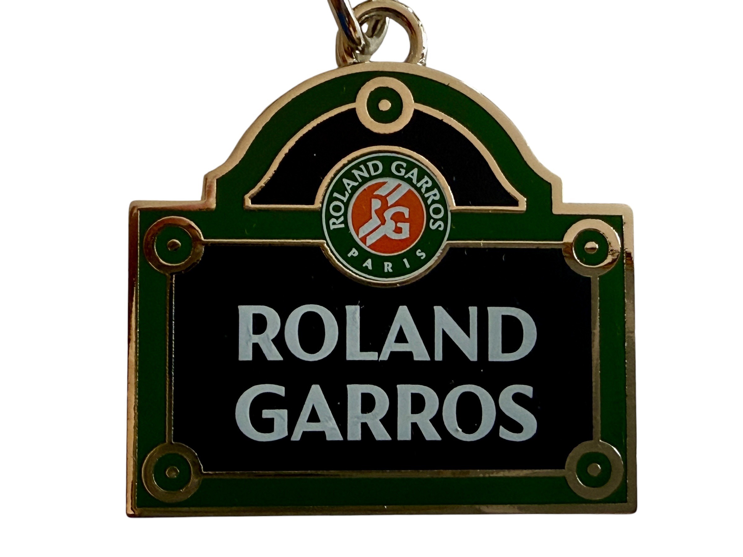 Porte clés Roland Garros plaque de rue Paris